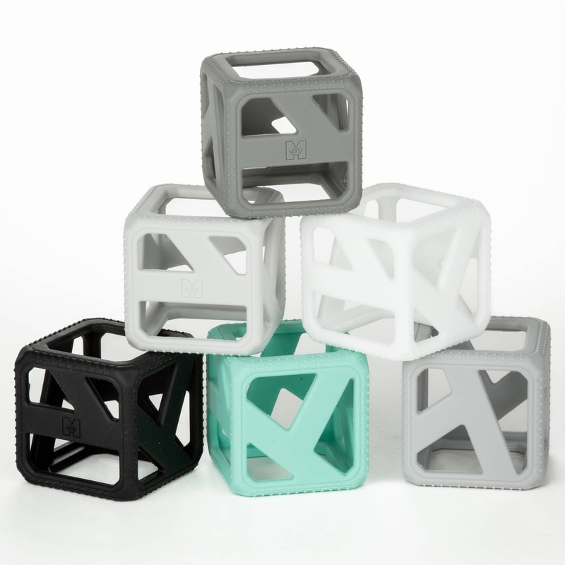 Stack N Chew Cubes – Monochrome by Malarkey Kids