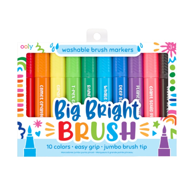 Big Bright Brush Markers – Set of 10 by OOLY