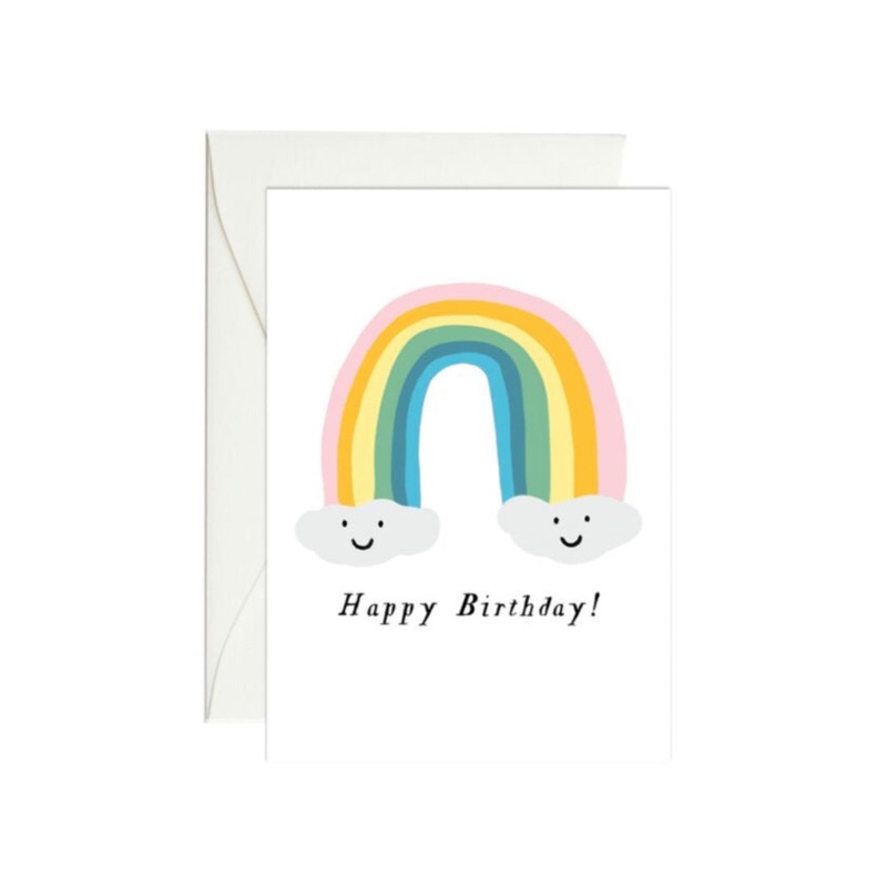 Birthday Rainbow Enclosure Card by Paula & Waffle