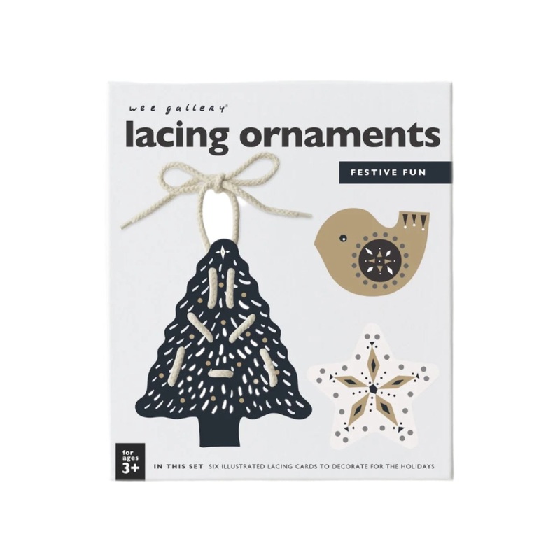 Festive Fun Lacing Ornaments by Wee Gallery – FINAL SALE