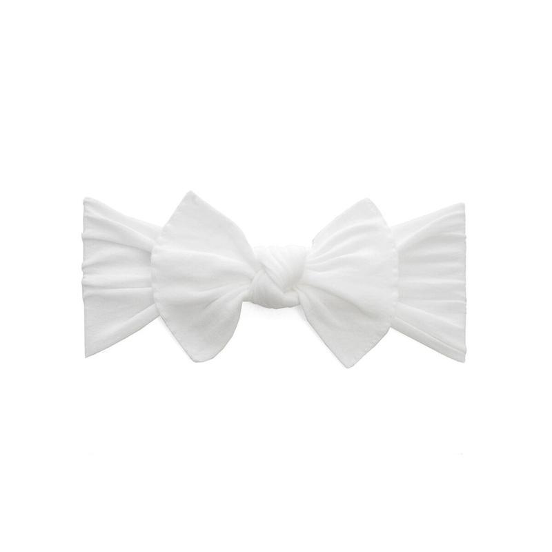 Itty Bitty Knot Headband – White by Baby Bling