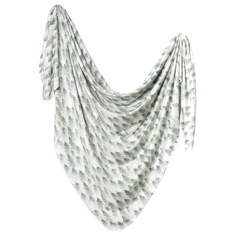Knit Swaddle Blanket – Evergreen by Copper Pearl