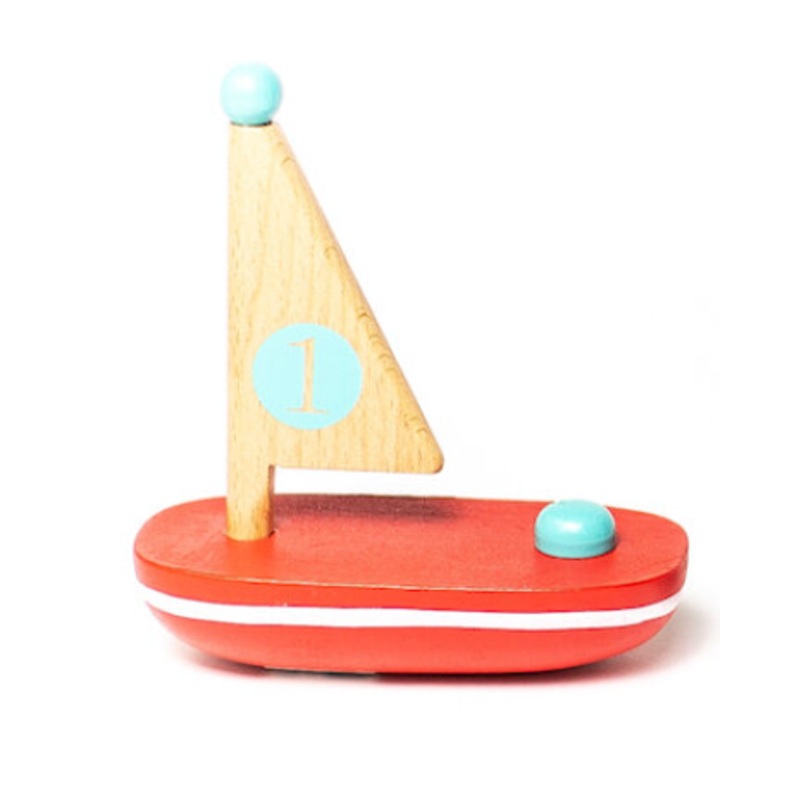 Lil Wooden Sailboat (1 Unit Assorted) by Jack Rabbit Creations