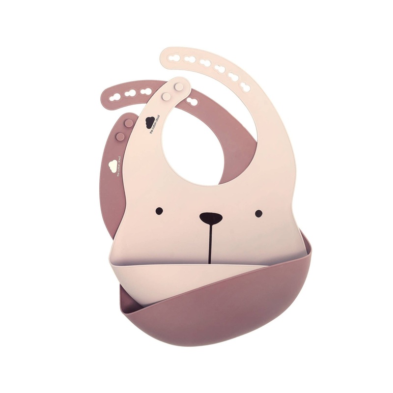 Lili Bib Set – Plum/Blush by Cotton Cloud