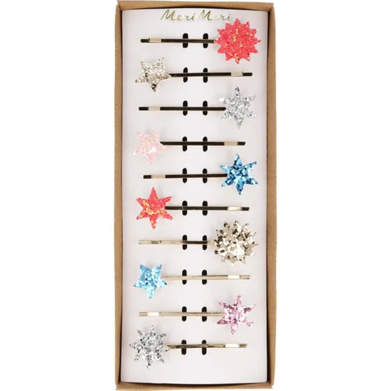 Mixed Glitter Star Hair Slides by Meri Meri