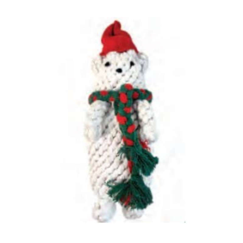 Rope Dog Toy – Polar Bear 11″ by Jax & Bones