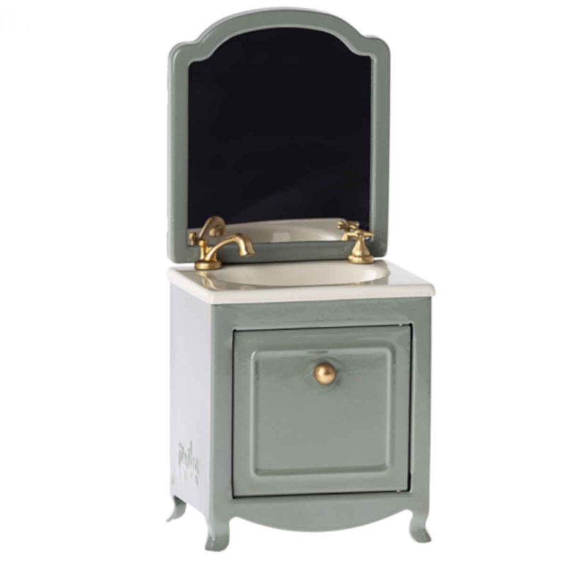 Sink Dresser with Mirror, Mouse – Dark Mint