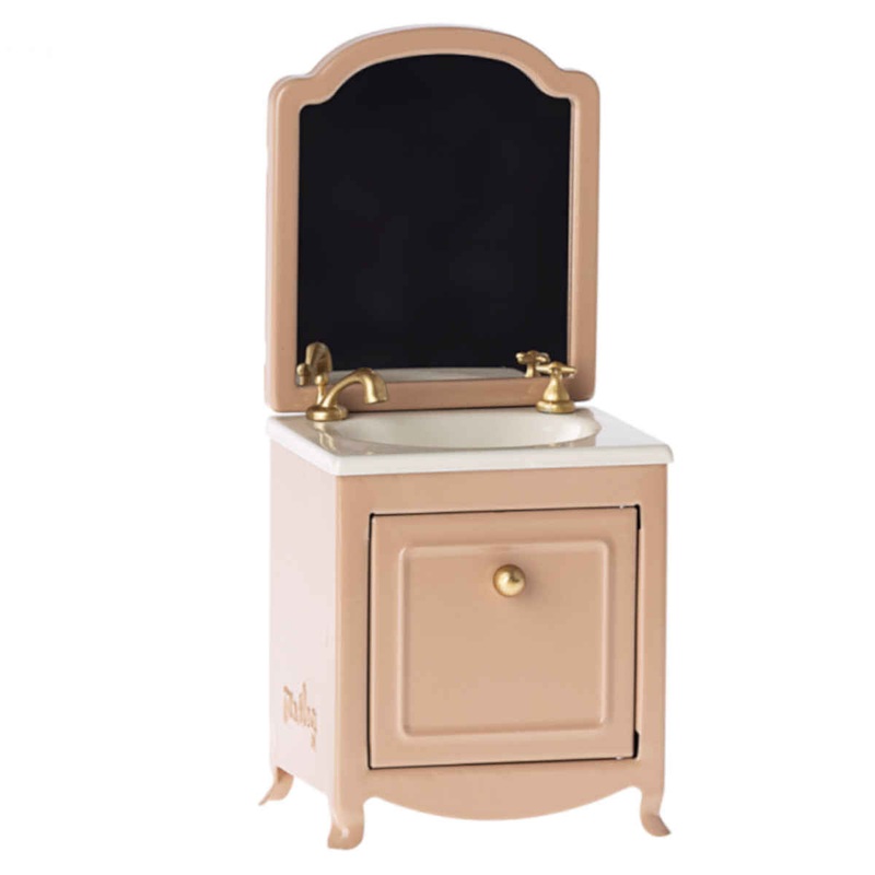 Sink Dresser with Mirror, Mouse – Dark Powder