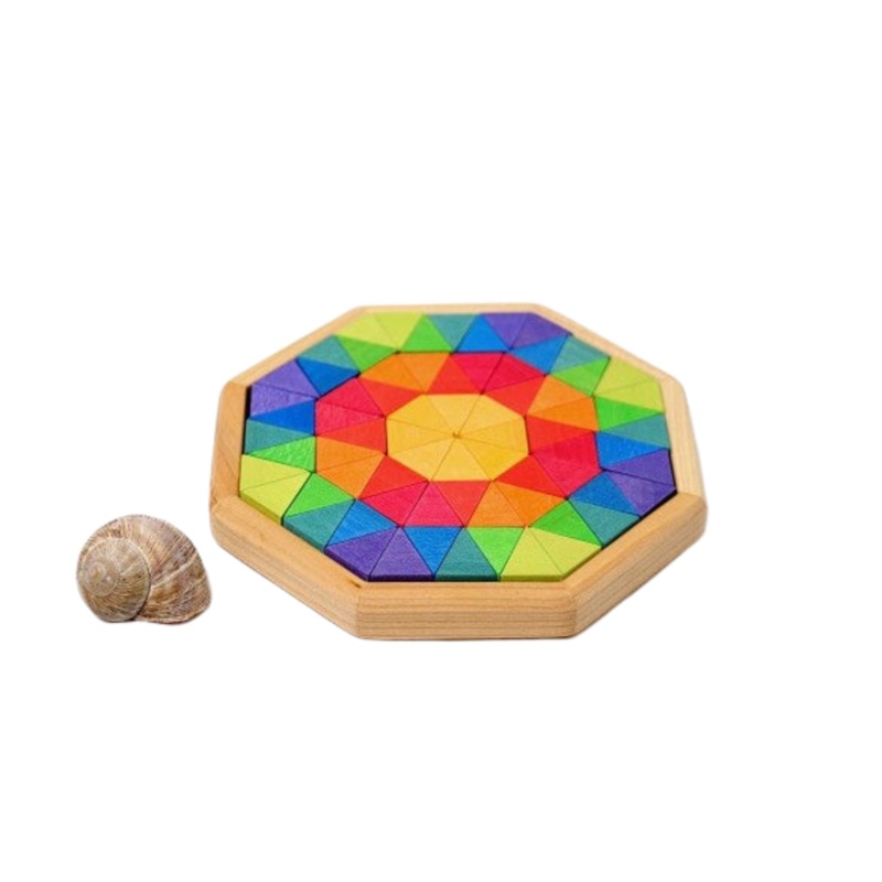 Small Octagon Wooden Building Toy by Grimm’s