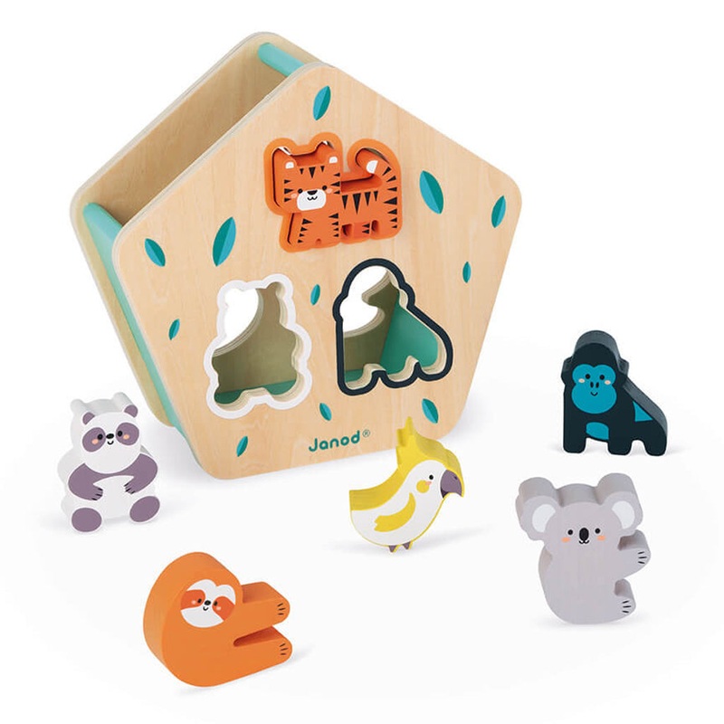 Wooden Shapes Sorter – Animals by Janod
