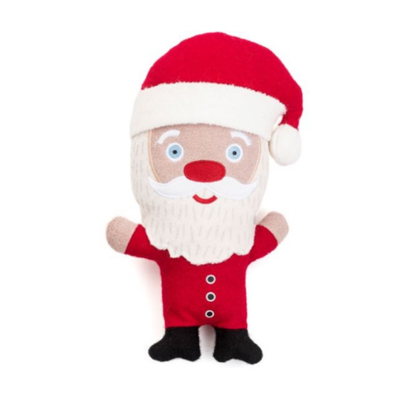 Woolie Dog Squeak Toy – Santa 11″ by Jax & Bones