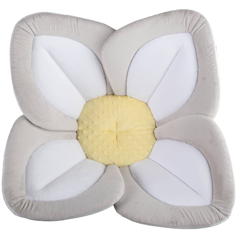 Blooming Bath Lotus with Snaps – Gray/White/Yellow