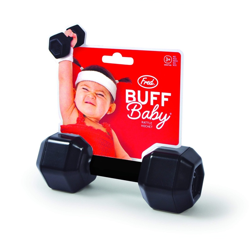 Buff Baby – Dumbbell Rattle by Fred + Friends