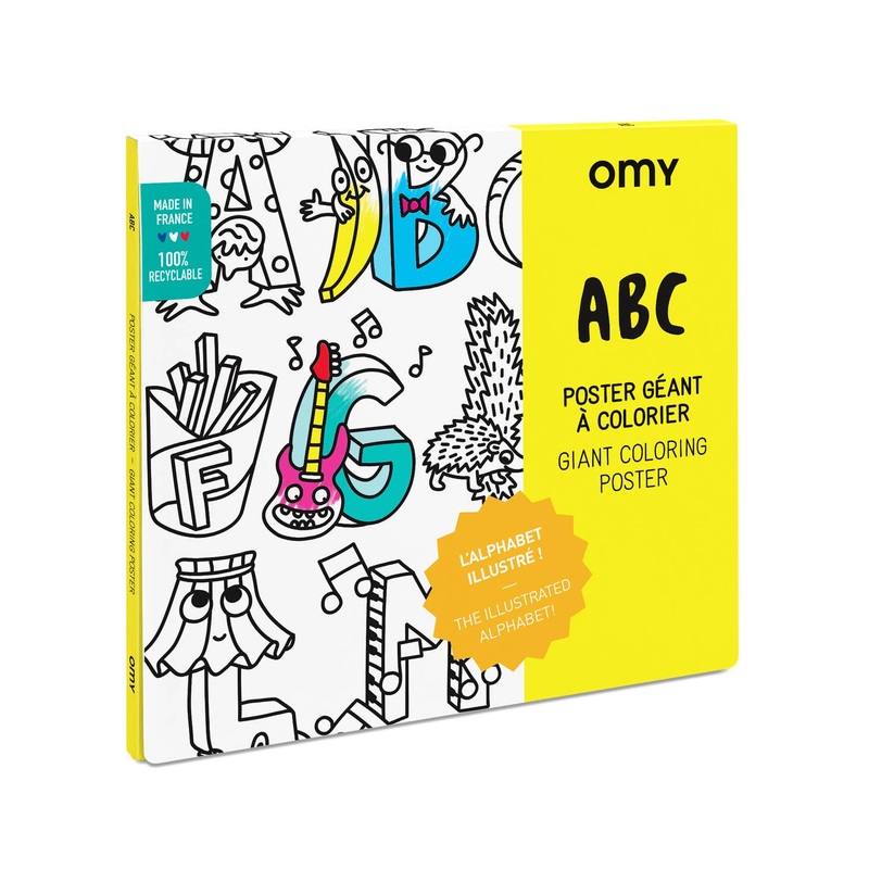Giant Coloring Poster – ABC by OMY
