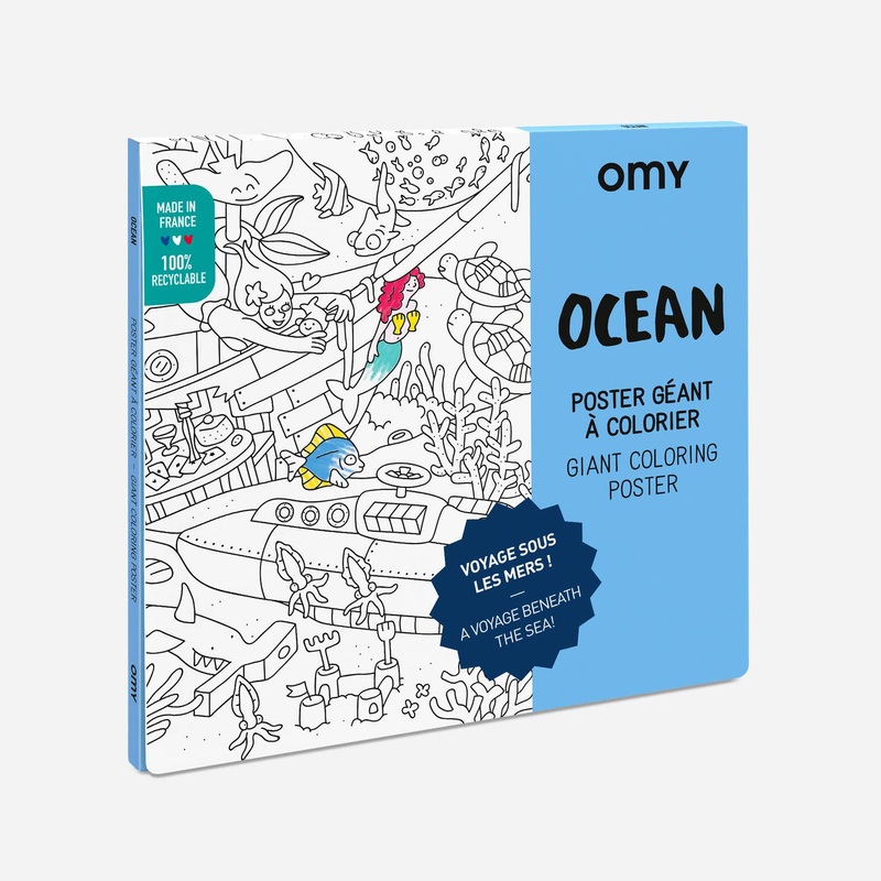 Giant Coloring Poster – Ocean by OMY