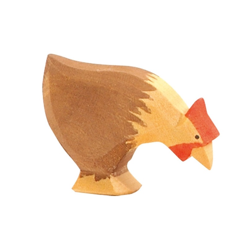 Hen Picking – Brown by Ostheimer Wooden Toys