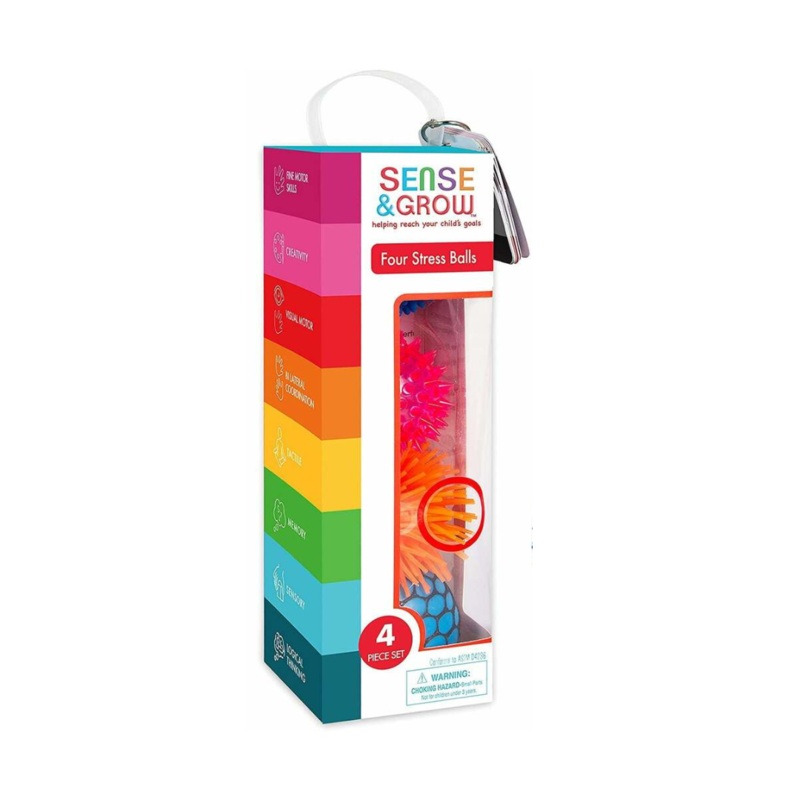 Sensory Stress Balls – 4 Pack by Be Amazing Toys