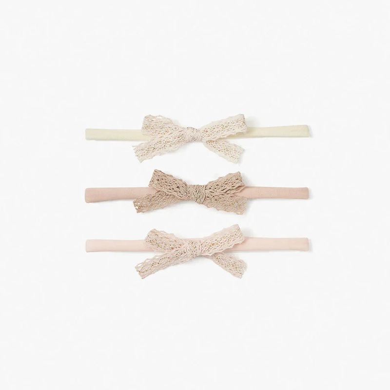 Sparkle Lace Headband – Set of 3 by Elegant Baby