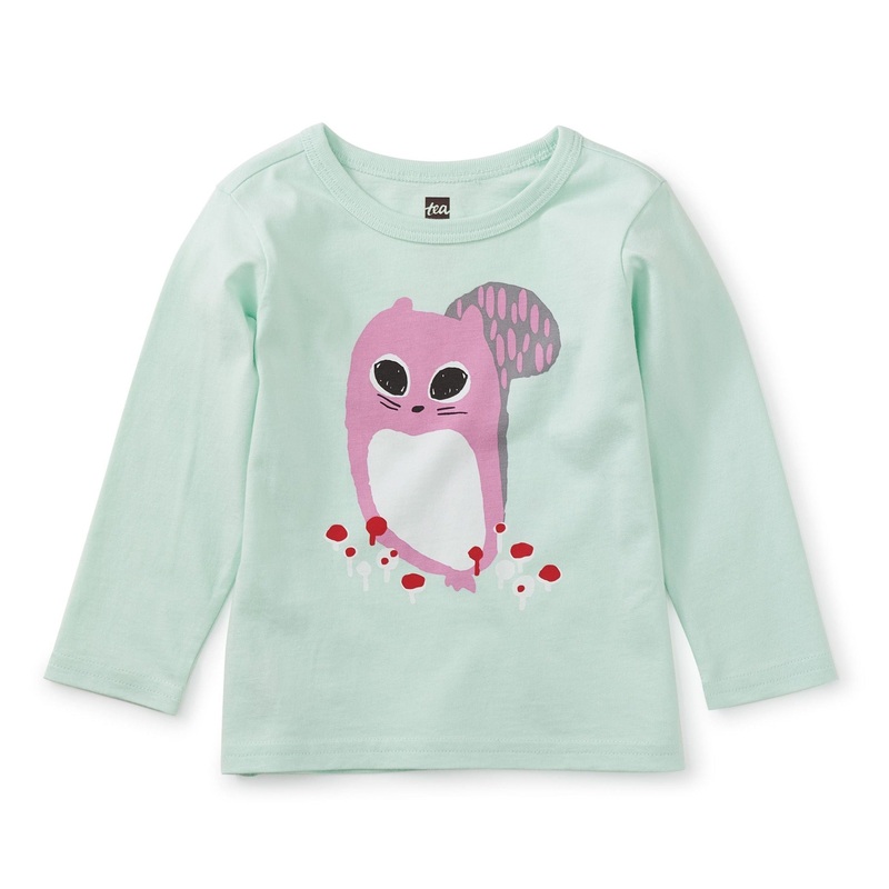Squirrel Baby Graphic Tee – Garden Party by Tea Collection FINAL SALE