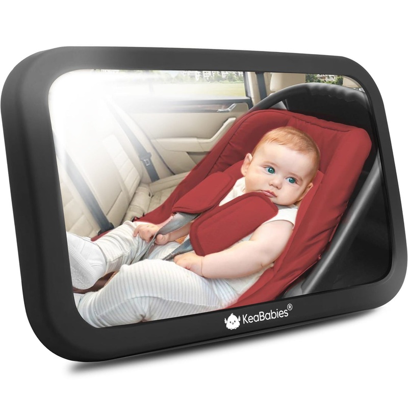 Car Seat Mirror – Black by KeaBabies