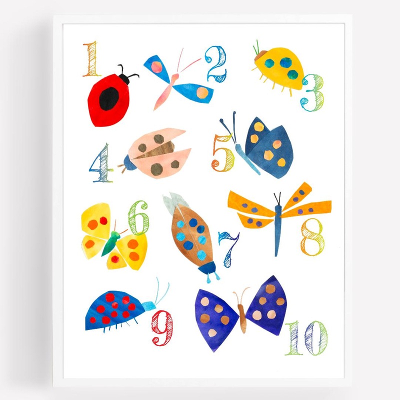 Counting Spots Art Print – 8×10 by Mia Posada