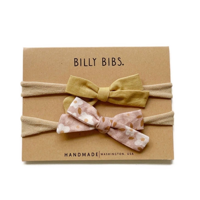 Honey Mauve Headbands – Set of 2 by Billy Bibs