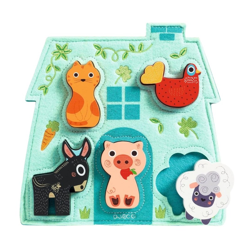 Wood + Felt Puzzle – Mouki by Djeco