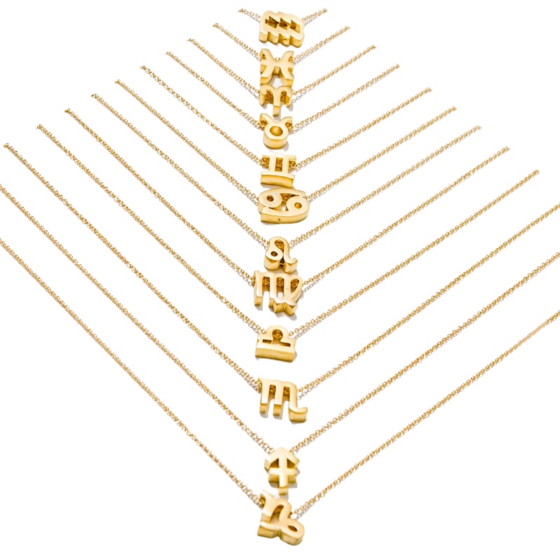 Zodiac Necklace – 24K Gold Plated by Larissa Loden