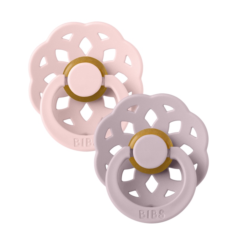 Bibs Boheme Pacifier 2 Pack – Blossom/Dusky Lilac