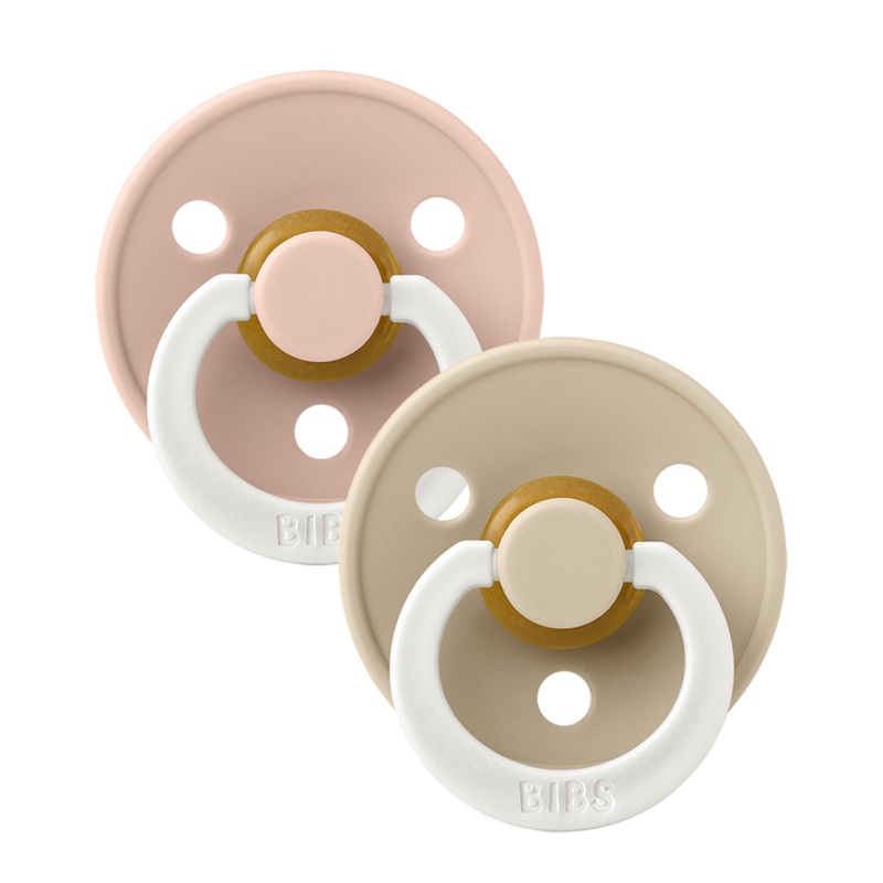 Bibs Glow Pacifier 2 Pack – Blush + Vanilla