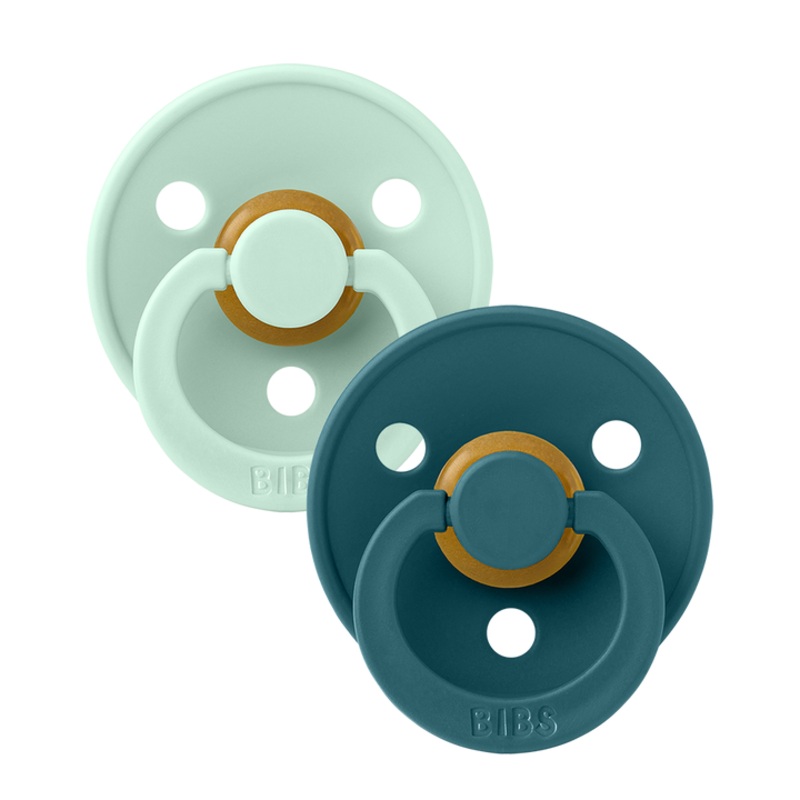 Bibs Original Pacifier 2 Pack – Nordic Mint + Forest Lake
