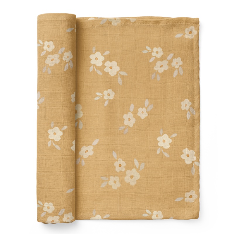 Buttercup Muslin Swaddle by Mini Wander