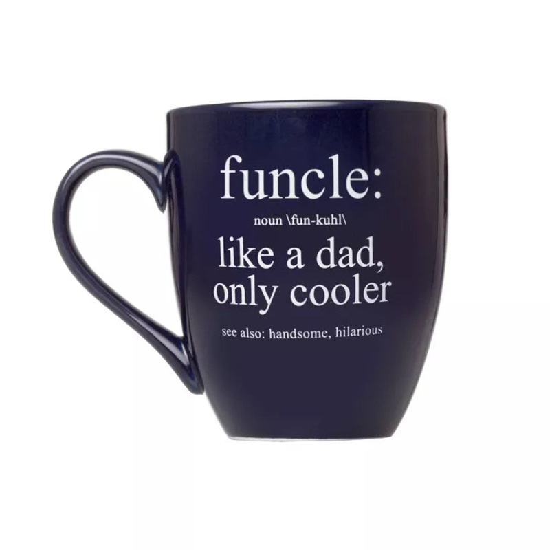 Funcle: Like a Dad, Only Cooler Mug – Blue by Pearhead