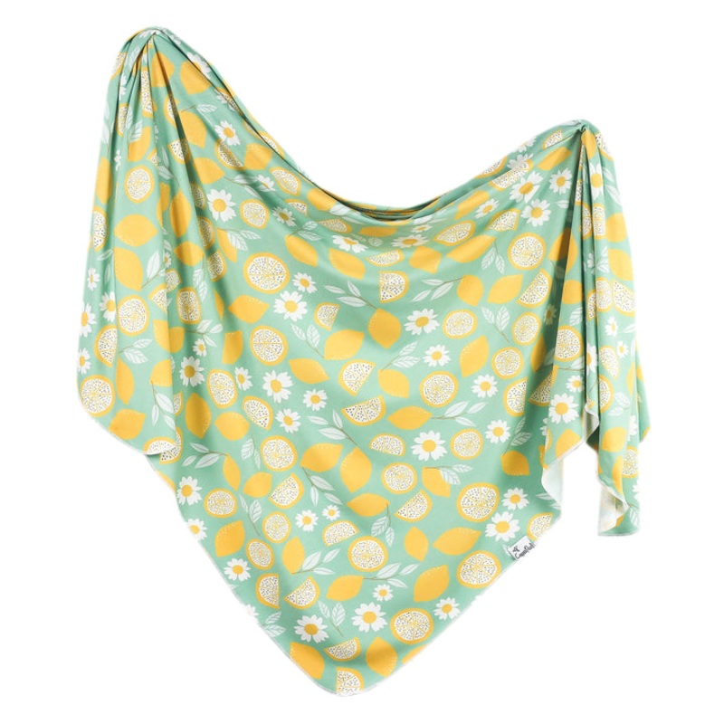 Knit Swaddle Blanket – Lemon by Copper Pearl