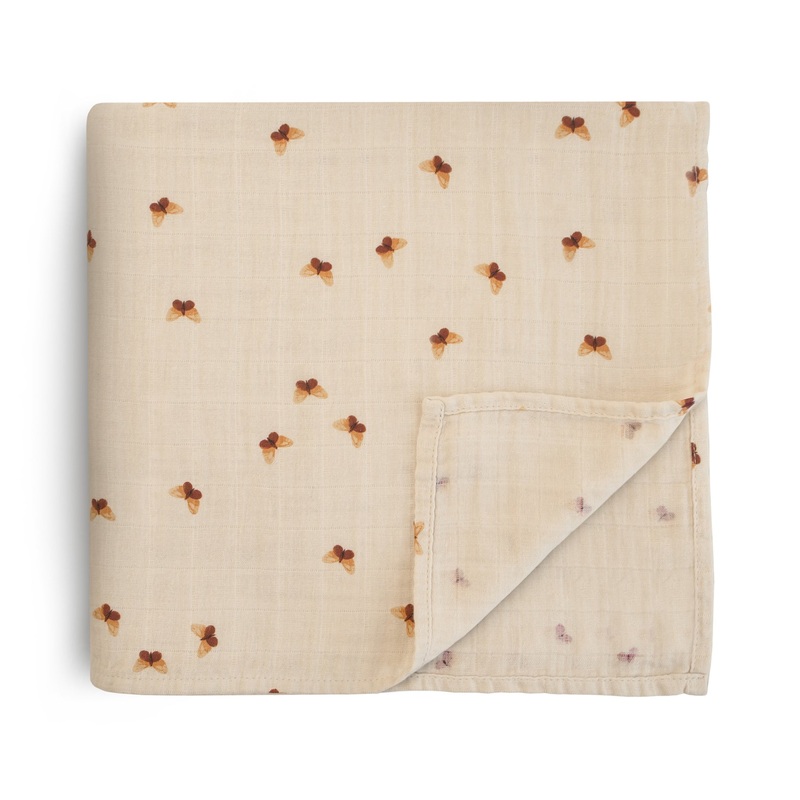 Organic Muslin Swaddle – Butterflies by Mushie & Co