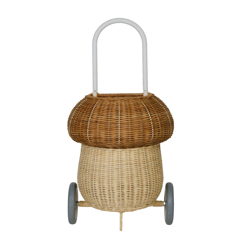 Rattan Mushroom Luggy – Natural by Olli Ella