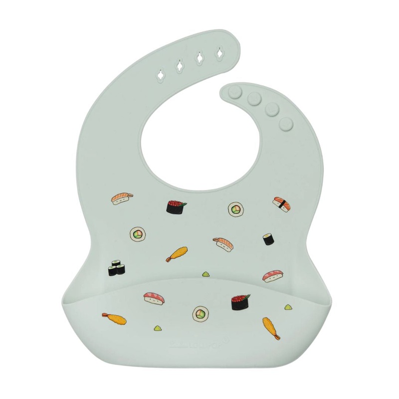 Silicone Bib – Sushi by Loulou Lollipop