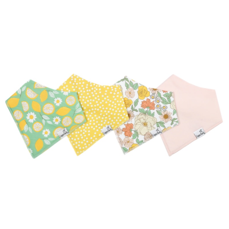 Single Bandana Bib – Lemon by Copper Pearl