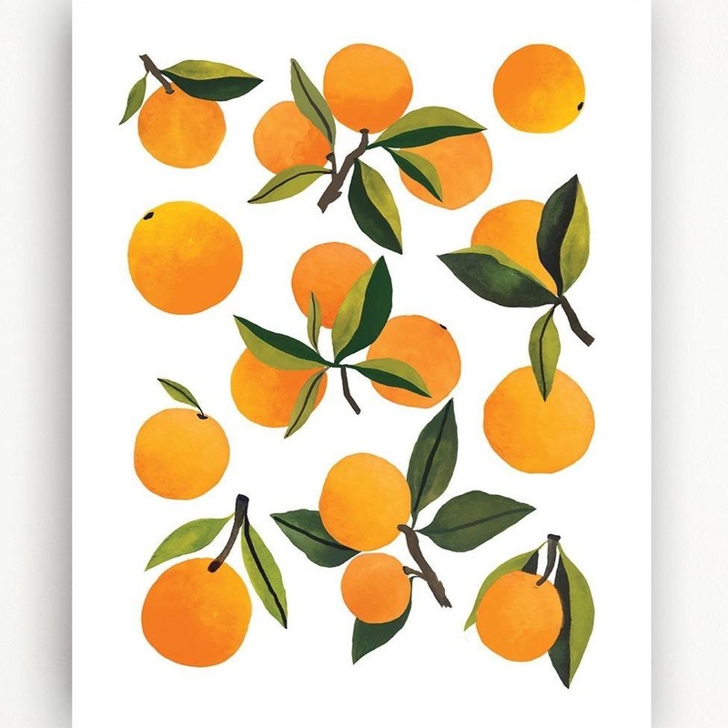 Fresh Clementines Art Print – 11×14 by Clementine Kids