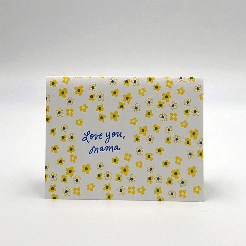 Love You Mama Card by Printerette Press
