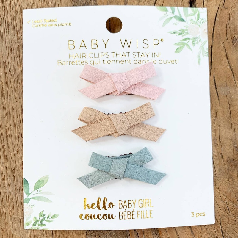 Tiny Wisp Clips Set of 3 – Sandy by Baby Wisp