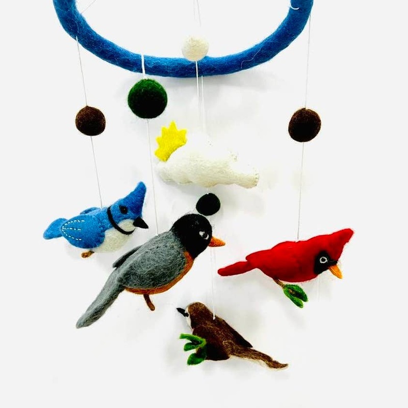 Wool Mobile – Birds by The Winding Road