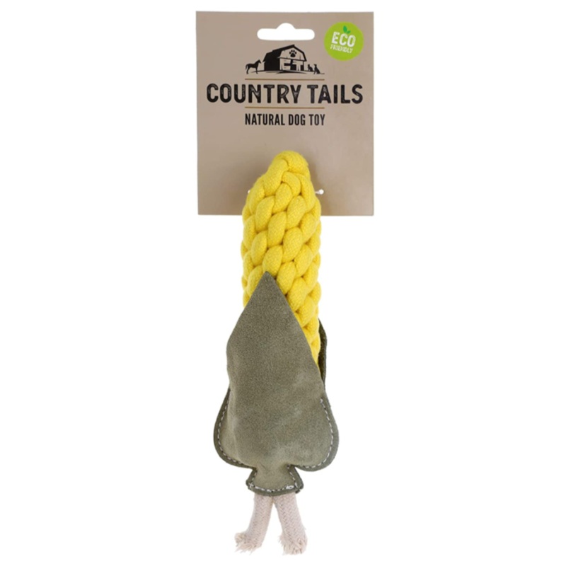 Country Tails – Veggie Patch Rope Toy – Corn by DOOG