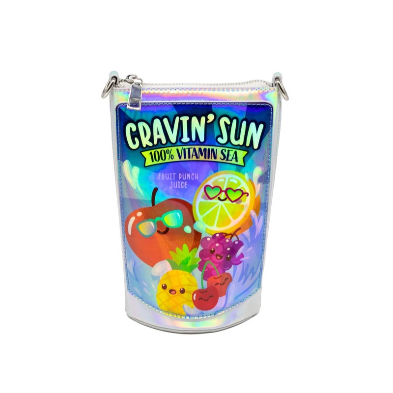 Cravin’ Sun Fruit Juice Pouch Handbag by Bewaltz