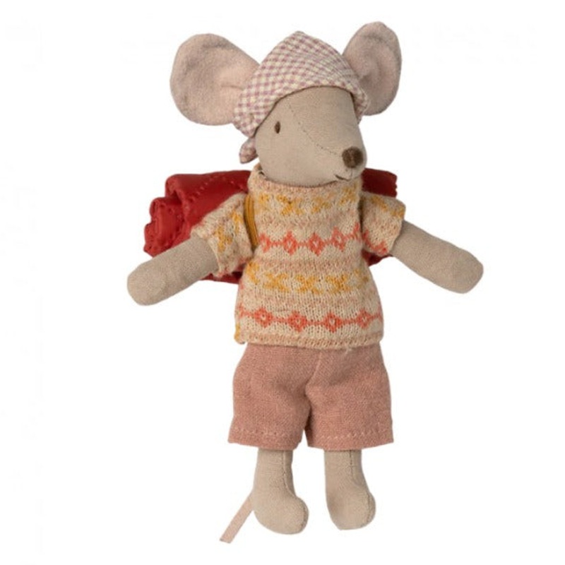 Hiker Mouse, Big Sister – Cream Pattern Sweater/Shorts by Maileg