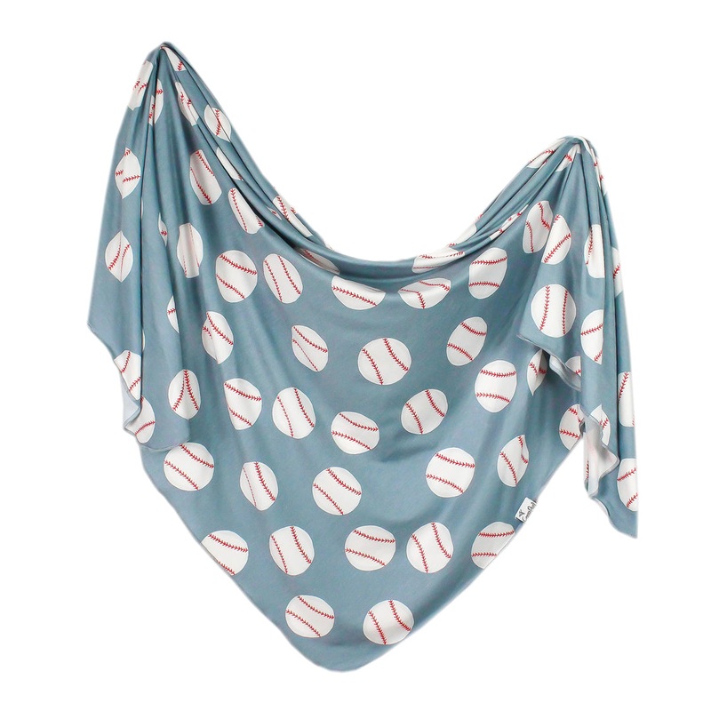 Knit Swaddle Blanket – Slugger by Copper Pearl