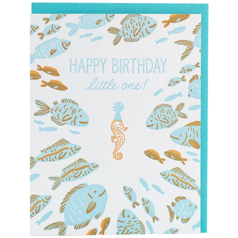 Seahorse Birthday Card by Smudge Ink
