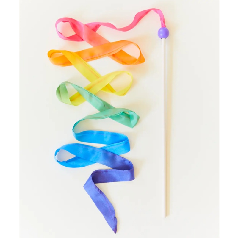 Streamer Wand – Rainbow by Sarah’s Silks