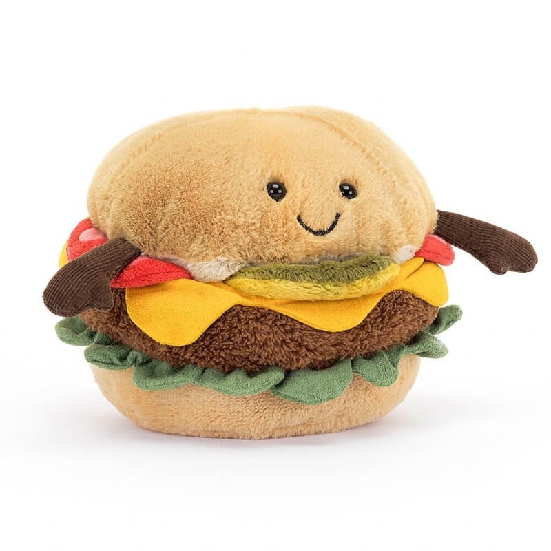 Amuseables Burger – 4.25 Inch by Jellycat