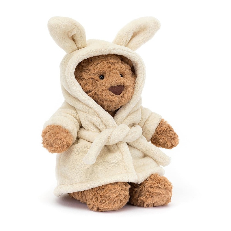 Bartholomew Bear Bathrobe – 10 Inch by Jellycat